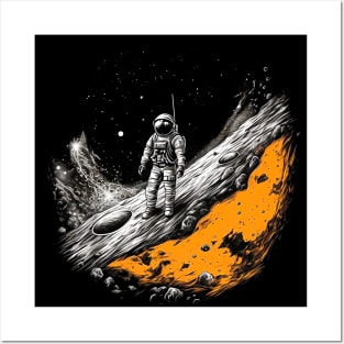 Celestial Voyager: Moon Landing Commemoration Posters and Art